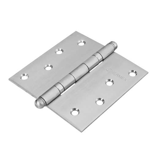 [HC81848] HERMEX BISAGRA BC-404R 4" CUADRADA ACERO INOX CABEZA REDONDA