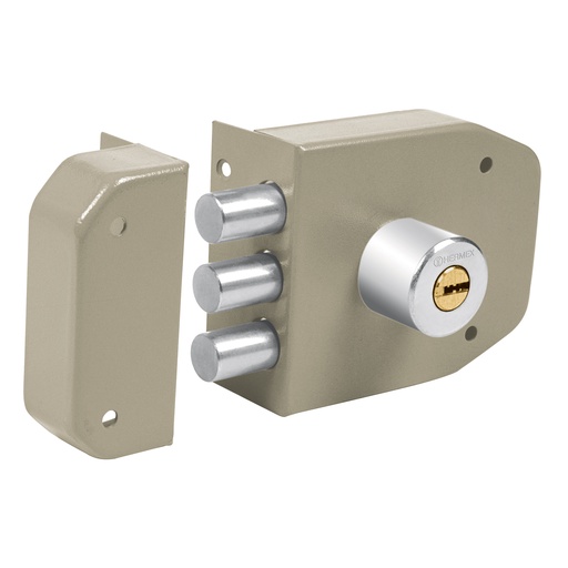 [HC83599] HERMEX CERRADURA CS-93 MAXIMASEGURIDAD 3BARRAS LLAVE PUNTOS