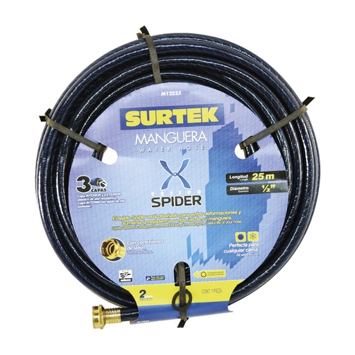 [HC81170] SURTEK MANGUERA SPIDER M12S25 1/2" 25MT CONECTOR METALICO