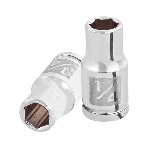 [HC81656] TRUPER DADO D-4708 1/4" CUADRO 1/4" 6 PUNTAS STD