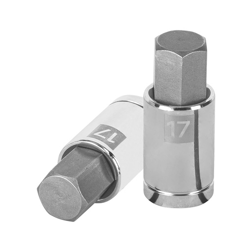 [HC81657] TRUPER DADO D-5441-17M 17MM CUADRO 1/2" PUNTA HEXAGONAL MM