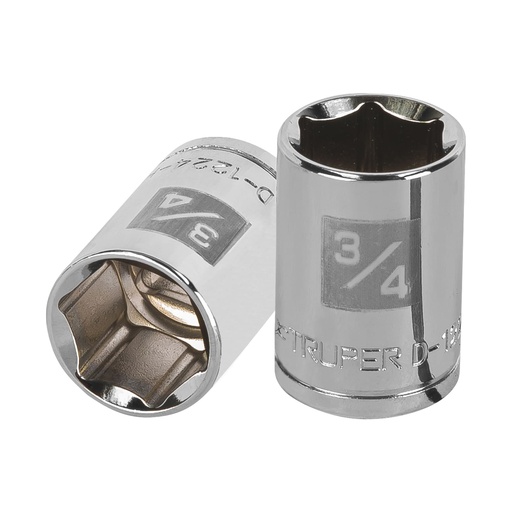 [HC82044] TRUPER DADO D-5424-H 3/4" CUADRO 1/2" 6 PUNTAS STD