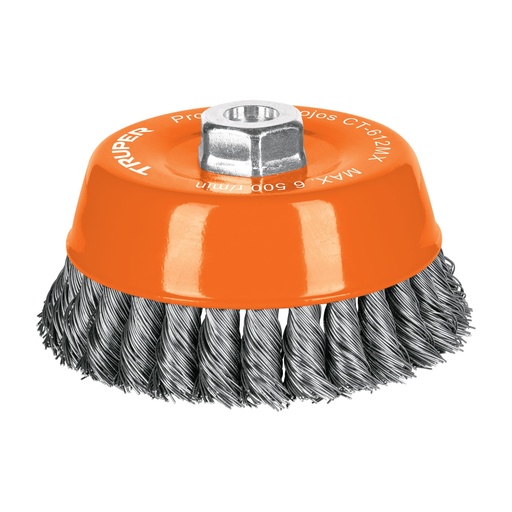 [HC82135] TRUPER CARDA CT-612MX 5" M14 COPA ALAMBRE TRENZADO GRUESO