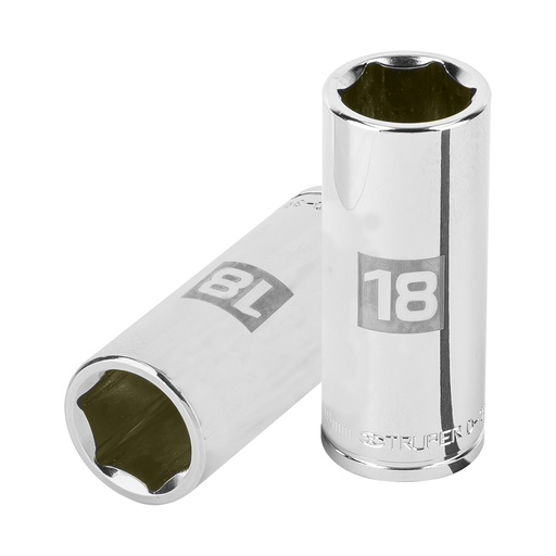 [HC82207] TRUPER DADO D-5018-HM 18MM CUADRO 3/8" LARGO 6 PUNTAS MM