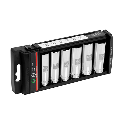 [HC82058] TRUPER DADO JDTH-1/2X6LP CUADRO 1/2" LARGOS ESTUCHE 10PZA