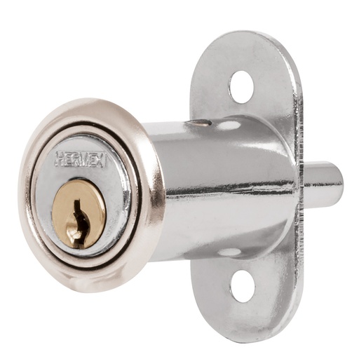 [HC82154] HERMEX CERRADURA P/MUEBLE CM-20C CROMO TIPO BOTON