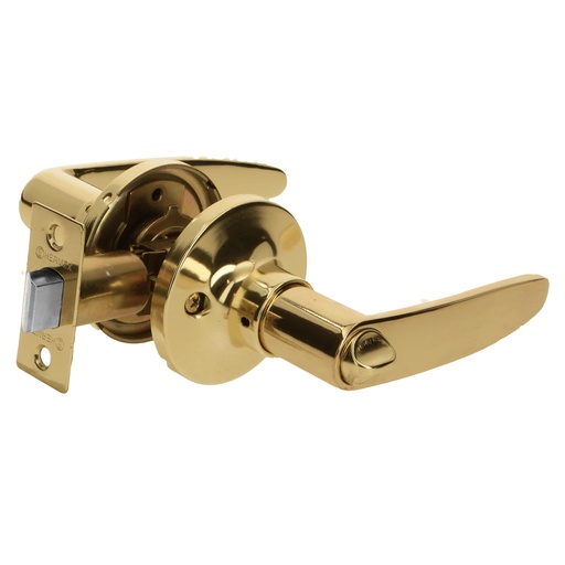 [HC82065] HERMEX CERRADURA CEMA-1B MANIJA P/BANO LATON BRILLANTE