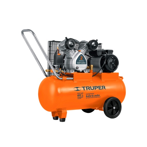[HC80604] TRUPER COMPRESOR COMP60-LB 60L LUBRICADO D/BANDA