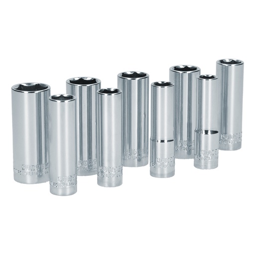 [HC82017] SURTEK JUEGO DE 9 DADOS LARGOS METRICOS 3/8"