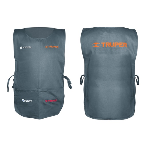 [HC81326] TRUPER MANDIL BORDADO FRENTE  ESTAMP/DORSO MAND
