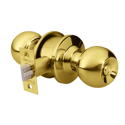 [HC81339] HERMEX CERRADURA CEPO-11R ESFERA RECAMARA LATON BRILLANTE