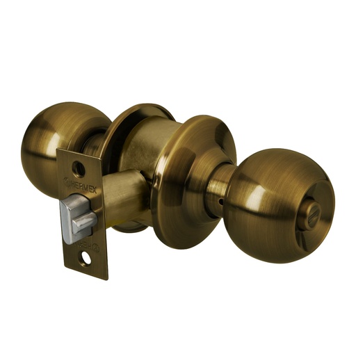 [HC81337] HERMEX CERRADURA CEPO-21R ESFERA RECAMARA LATON ANTIGUO