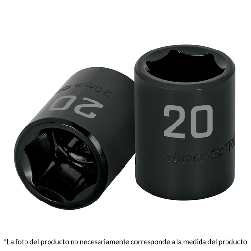 [HC81512] TRUPER DADO 1/2"X10MM 124106 PTS CORTO PARA IMPACTO
