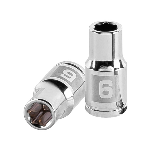 [HC81517] TRUPER DADO D-4706-M 6MM CUADRO 1/4" 6 PUNTAS MM