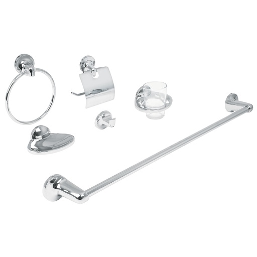 [HC81263] FOSET ACCESORIOS J-4000 AQUA P/BANO JGO 6PZA