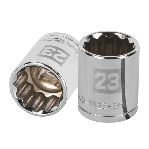 [HC81521] TRUPER DADO D-5423-EM 23MM CUADRO 1/2" 12 PUNTAS MM