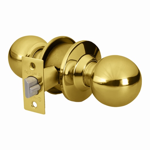 [HC81409] HERMEX CERRADURA CEPO-11E ESFERA ENTRADA LATON BRILLANTE