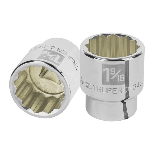 [HC81525] TRUPER DADO D-5550 1 9/6" CUADRO 3/4" 12 PUNTAS STD