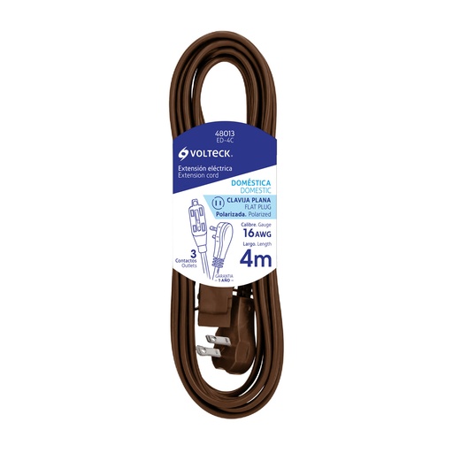 [VOL48013] VOLTECH EXTENSION ED-4C 4M VOLTECH ELECTRICA DOMESTICA CA
