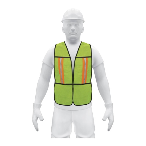 [PRE21026] PRETUL CHALECO SEGURIDAD CHS-200V VERDE CINTAS DE 3/4"