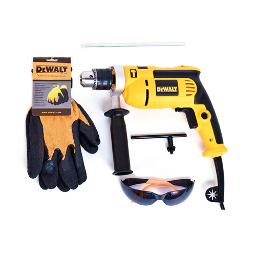 [DEWDWE1650SI-B3] DEWALT ROTOMARTILLO 1/2" DWD024K C/GUANTES Y GAFAS DWE1650SI