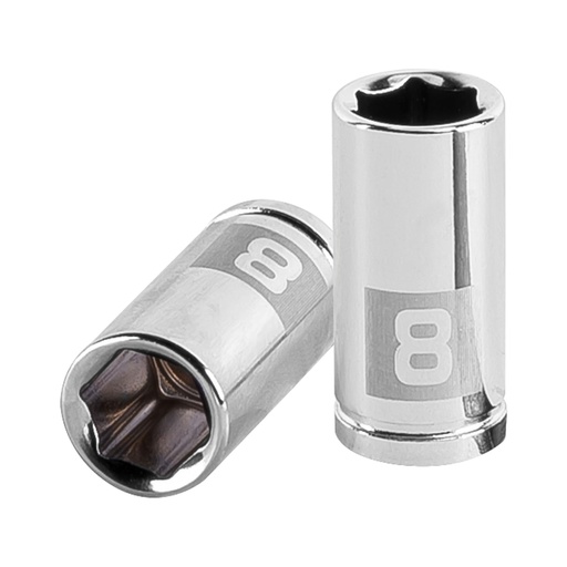 [TRU13170] TRUPER DADO D-4708-M 8MM CUADRO 1/4" 6 PUNTAS MM