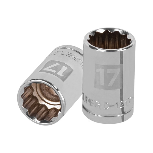 [TRU13531] TRUPER DADO D-5417-EM 17MM CUADRO 1/2" 12 PUNTAS MM