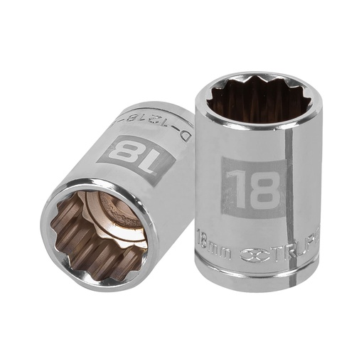 [TRU13532] TRUPER DADO D-5418-EM 18MM CUA DRO 1/2" 12 PUNTAS MM