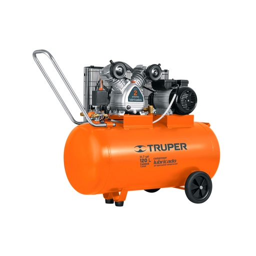 [TRU19359] TRUPER COMPRESOR COMP-120LH AIRE BIFASICO LUBRICADO HOR