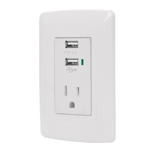 [HC88309] VOLTECH CONTACTO COUSB-IB VOLTECH 2 POLOS 2 PTOS USB TIERRA