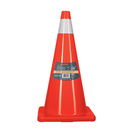 [HC84336] TRUPER CONO DE SEGURIDAD      70CM NJA C/REFLEJANTE