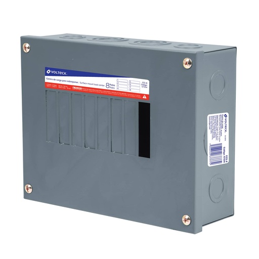 [HC88237] VOLTECH CENTRO D/CARGA 100A CCS-8 VOLTECH SOBREPONER 8 POLOS