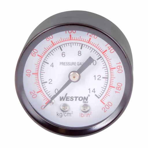 [HC86538] WESTON MANOMETRO USO GRAL.    2" 200LB CONEX. INF.