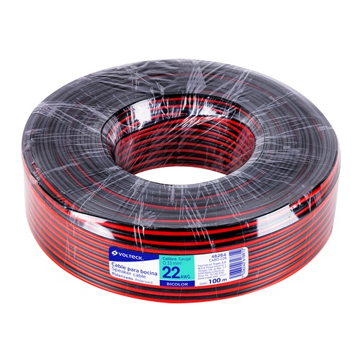 [VOL46264] VOLTECH CABLE DUPLEX CABO-22B 22AWG VOLTECH POLARIZADO P/B