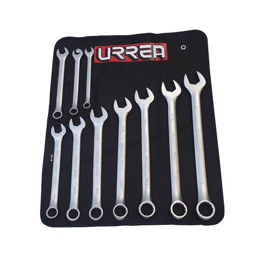 [HC27099] URREA LLAVE COMB SATIN 12 PTAS STD 10PZ 1200GA