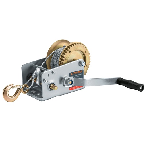 [TRU14721] TRUPER MALACATE DE MANIVELA MAW-91C 1100KG C/CABLE