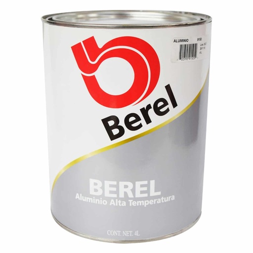 [HC40161] BEREL PINTURA ALTA            TEMPERATURA 4LT ALUMINIO