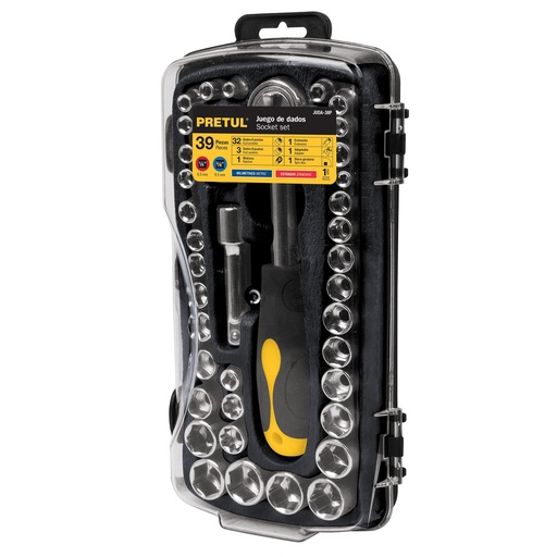 [PRE23969] PRETUL JGO AUTOCLE 39PZ       STD-MM HTA P/MECANICO