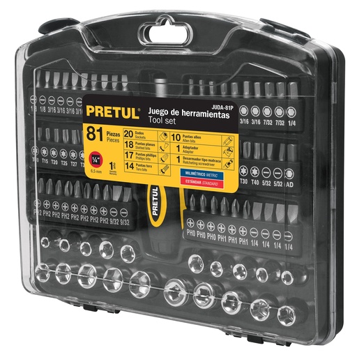 [PRE23972] PRETUL HERRAMIENTA JUDA-81P 81PZA