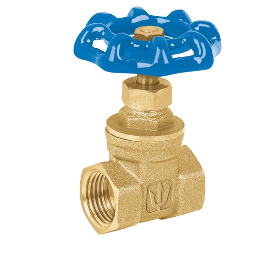 [HC63317] FOSET VALVULA CORO-1/2 1/2" COMPUERTA ROSCABLE LATON