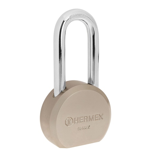[HC63597] HERMEX CANDADO CA-65LX 65MM ACERO GANCHO LARGO