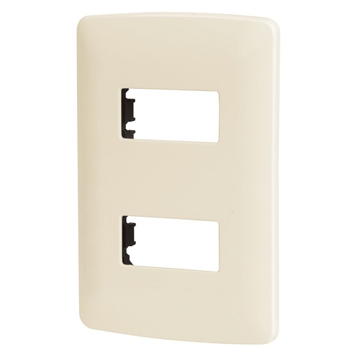 [HC60635] VOLTECH PLACA PPDO-I VOLTECH D/ABS MARFIL 2 MODULOS