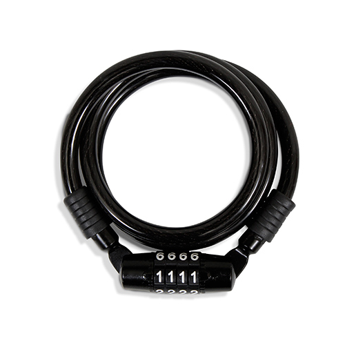 [HC63423] MIKELS CABLE CANDADO CCE-8100 ESPIRAL C/COMB DE METAL 1MT