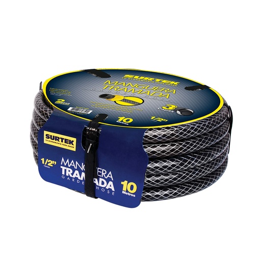 [HC60713] SURTEK MANGUERA TRAMADA M12T10P 1/2" 10MT CONECTOR PLAST GRI