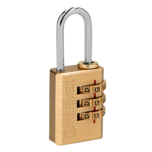 [HC63592] HERMEX CANDADO CL-20C 20MM LATON DE COMBINACION