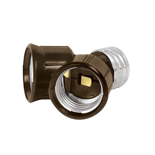 [HC60672] VOLTECH PORTALAMPARA POBA-15 VOLTECH DOBLE ENTRADA BAQUELITA