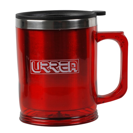 [HC89958] URREA TAZA TERMICA TZU  350MLROJA D/ALUMINIO
