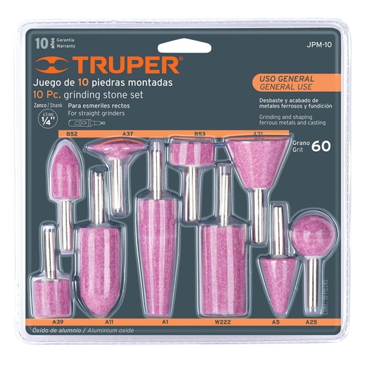 [HC63228] TRUPER PUNTAS MONTADAS JPM-10 10PZA USO GENERAL