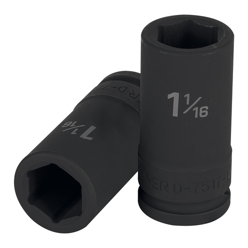 [HC91400] TRUPER DADO D-7517-L 1 1/16 CUADRO 3/4 IMPAC LARG 6PTA STD