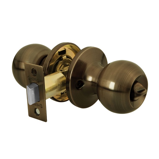 [HC60238] HERMEX CERRADURA BALT-LA-BP ESFERA BANO LATON ANTIGUO